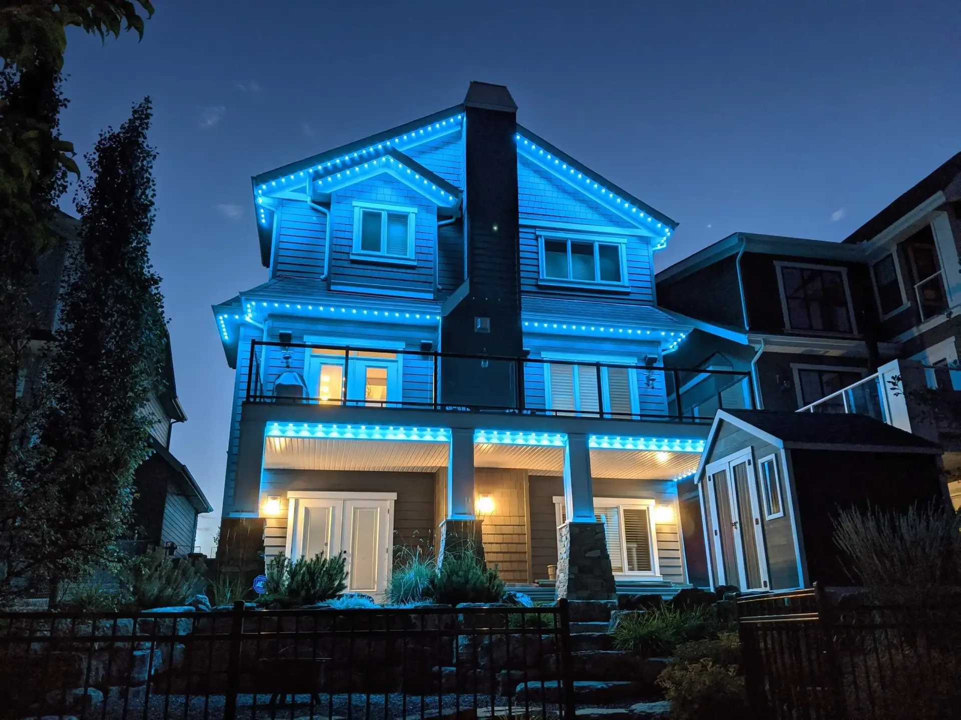 Luxury Villa in Calgary — residential permanent LED lighting installation by Allure Lighting