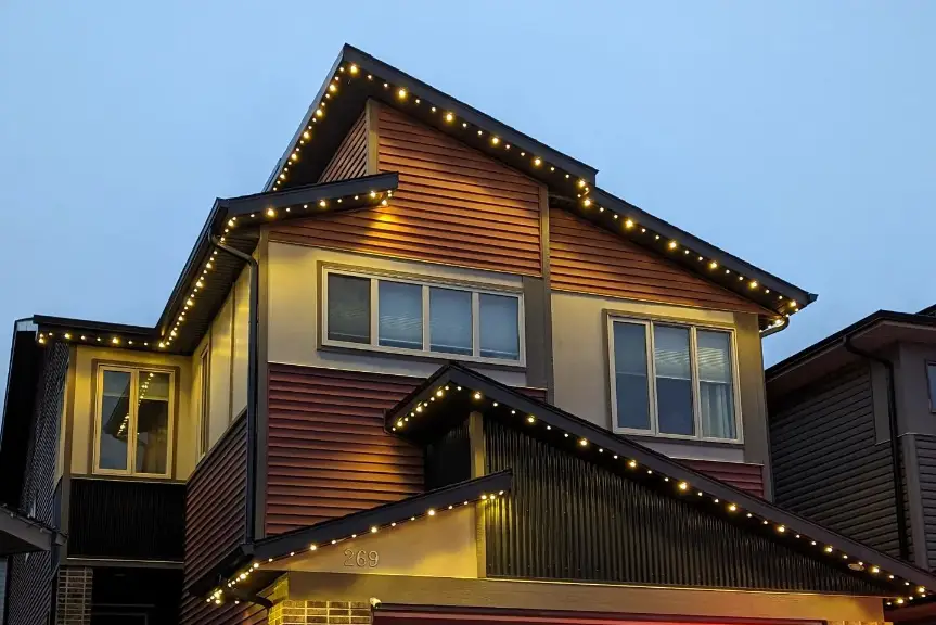 Suburban Oasis in Calgary — architectural permanent LED lighting installation by Allure Lighting